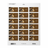 Fantasy Schattige Mouse Cat Love Etiket (Full Sheet)
