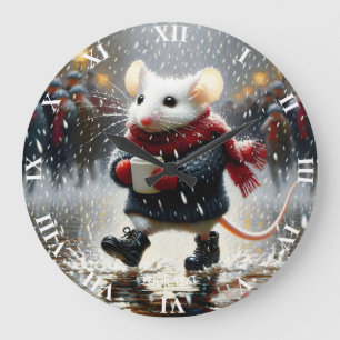 Fantasy Schattige Mouse Coffee Coat Grote Klok