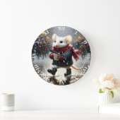 Fantasy Schattige Mouse Coffee Coat Grote Klok (Huis)