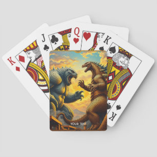 Fantasy Schattige Mozaïek Fierce Battle Pokerkaarten
