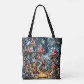 Fantasy Schattige Mushroom Forest Realm Tote Bag (Achterkant)
