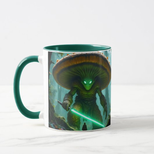 Fantasy Schattige Mushroom Sabre Forest Mok (Links)