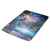 Fantasy Schattige Night Puddle Peacock Badmat (Gekanteld)