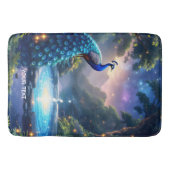 Fantasy Schattige Night Puddle Peacock Badmat (Voorkant)