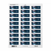 Fantasy Schattige Night Puddle Peacock Etiket (Full Sheet)