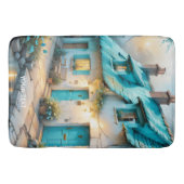 Fantasy Schattige Old Blue House Badmat (Voorkant)