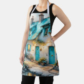 Fantasy Schattige Old Blue House Schort (Insitu)