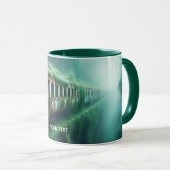 Fantasy Schattige Old Past Train Mok (Voorkant rechts)