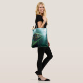 Fantasy Schattige Old Past Train Tote Bag (Op model)