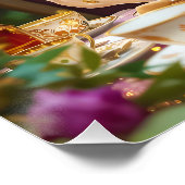 Fantasy Schattige Otter Tea Party Perfect Poster (Hoek)