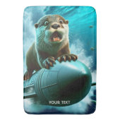 Fantasy Schattige Otter Torpedo Zee Badmat (Voorkant Verticaal)
