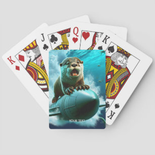 Fantasy Schattige Otter Torpedo Zee Pokerkaarten