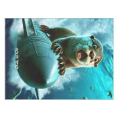 Fantasy Schattige Otter Torpedo Zee Tafelkleed (Voorkant (Horizontaal))