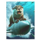 Fantasy Schattige Otter Torpedo Zee Tafelkleed (Voorkant)