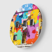 Fantasy Schattige oud kleurrijk gebouw Grote Klok (Hoek)