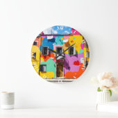 Fantasy Schattige oud kleurrijk gebouw Grote Klok (Huis)