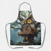 Fantasy Schattige Owl Tree Forest Schort (Voorkant)