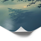 Fantasy Schattige paar Forest City Perfect Poster (Hoek)