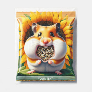 Fantasy Schattige Packet Seeds Hamster Fleece Deken