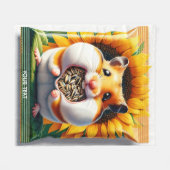 Fantasy Schattige Packet Seeds Hamster Fleece Deken (Voorkant (Horizontaal))