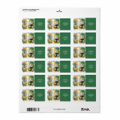 Fantasy Schattige Panda Bamboo Forest Etiket (Full Sheet)