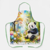 Fantasy Schattige Panda Bamboo Forest Schort (Voorkant)