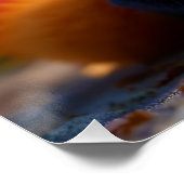 Fantasy Schattige Panda Red Hai Perfect Poster (Hoek)