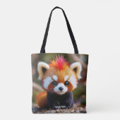 Fantasy Schattige Panda Red Hai Tote Bag (Achterkant)