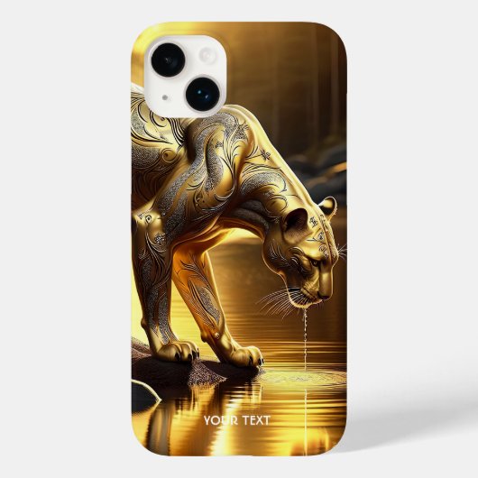 Fantasy Schattige Panther River Water Case-Mate iPhone Case (Achterkant)