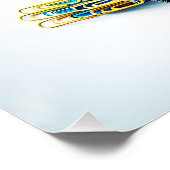 Fantasy Schattige Papier Clips Vogel Perfect Poster (Hoek)