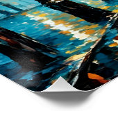 Fantasy Schattige Park Herfstregen Perfect Poster (Hoek)