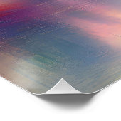 Fantasy Schattige Pastel Pearl Waterverf Perfect Poster (Hoek)