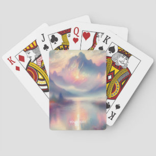 Fantasy Schattige Pastel Pearl Waterverf Pokerkaarten