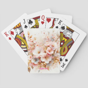 Fantasy Schattige Pastel Roze Sakura Pokerkaarten