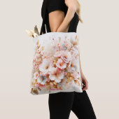 Fantasy Schattige Pastel Roze Sakura Tote Bag (Dichtbij)