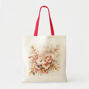 Fantasy Schattige Pastel Roze Sakura Tote Bag