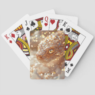 Fantasy Schattige Pastel Roze Slang Pokerkaarten