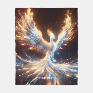 Fantasy Schattige Phoenix Fire Reborn Fleece Deken