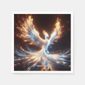 Fantasy Schattige Phoenix Fire Reborn Servet (Voorkant)
