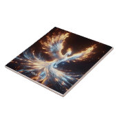 Fantasy Schattige Phoenix Fire Reborn Tegeltje (Zijkant)