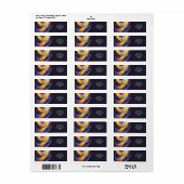 Fantasy Schattige Phoenix Sterren Ruimte Etiket (Full Sheet)