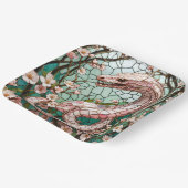 Fantasy Schattige Pink Snake Sakura Papieren Bordje (Gebogen)