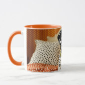 Fantasy Schattige Polka Dog Dot Mok (Links)