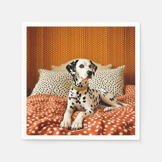 Fantasy Schattige Polka Dog Dot Servet (Voorkant)