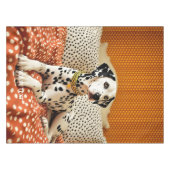 Fantasy Schattige Polka Dog Dot Tafelkleed (Voorkant (Horizontaal))