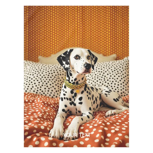 Fantasy Schattige Polka Dog Dot Tafelkleed (Voorkant)