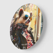 Fantasy Schattige Possum Leather Jacket Grote Klok (Hoek)
