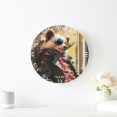 Fantasy Schattige Possum Leather Jacket Grote Klok (Huis)