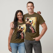 Fantasy Schattige Possum Leather Jacket T-shirt (Unisex)