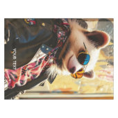 Fantasy Schattige Possum Leather Jacket Tafelkleed (Voorkant (Horizontaal))